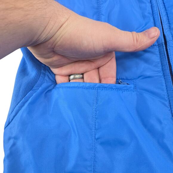 Vintage 80s SKYR Blue Nylon Ski Bibs Insulated Retro Snow Pants Size XS - Picture 5 of 9